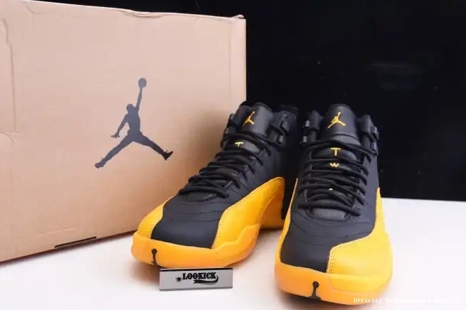 Official Maikesneakers 130690-070 Gold 12 University Jordan Retro Air Black 0517